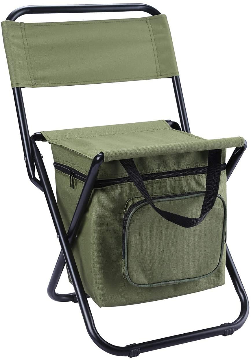 anglerstuhl Rucksack Stuhl mit Getränkehalter Leichter tragbarer Außensitz bis zu 200 kg Hochleistungs-Angelstrand Klappbarer Campingstuhl im Freien 0628