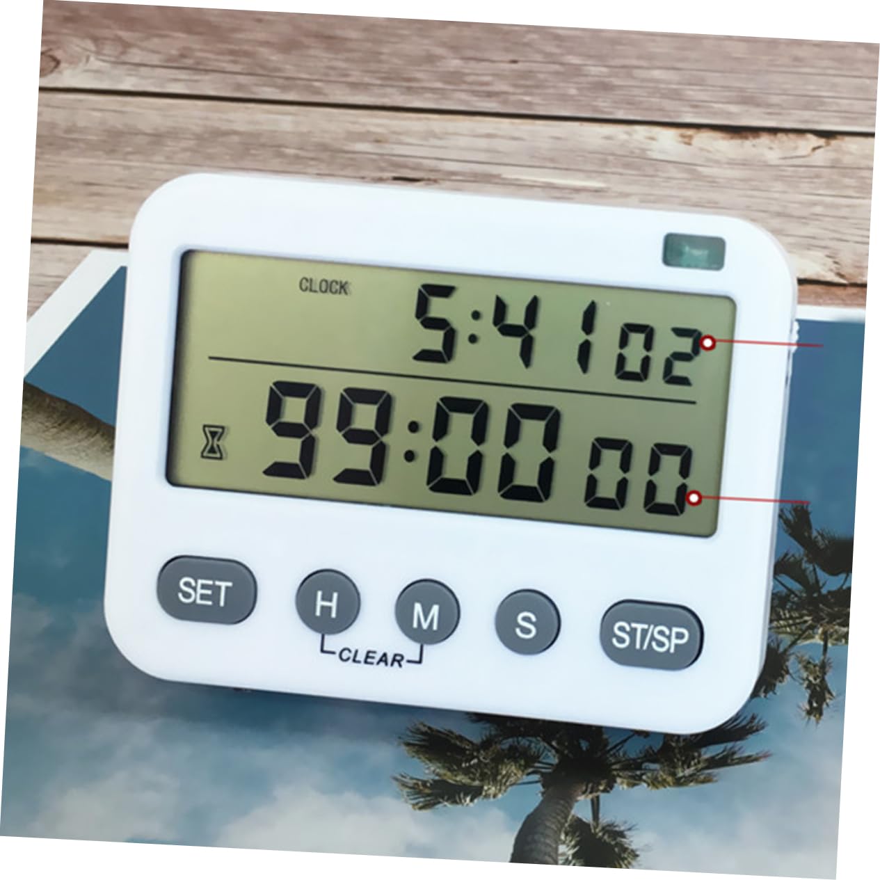 MAGICLULU 3stücke Doppelbildschirm Küchentimer Mit Lauter Alarmfunktion Digitaler Countdown-zeitmesser Ohne Batterie Für Labor Und Kochen Minuten Sekunden Magnetisch Und Aufstellbar Weiß