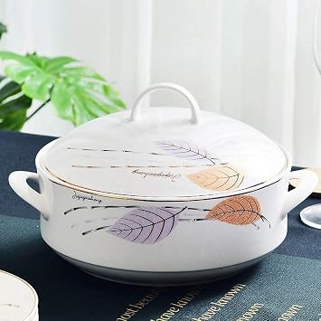 Dinner Plate Luxurious Dinner Set for Party, 60-Piece Porcelain Dinnerware Sets, Luxurious Plate and Bowl Sets for 10/12, Ceramic Dish Set Include Pot/Plates/Bowl/Spoons