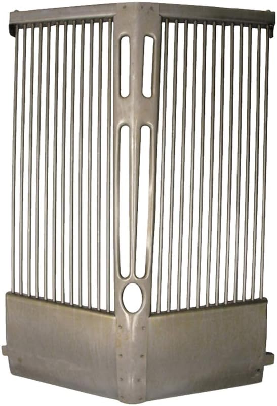 8N8204 One Front Grill Fits Ford Tractor 2N 8N 9N Round Rods, Bare Metal Finish