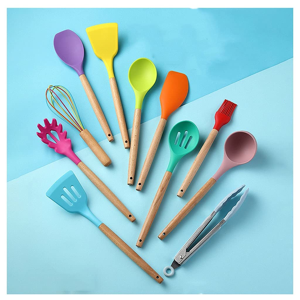 MYUYEE Kitchen Utensils Set,Silicone Kitchenware Cooking Utensils Set Heat Resistant Kitchen Non-Stick Cooking Utensils Baking Tools