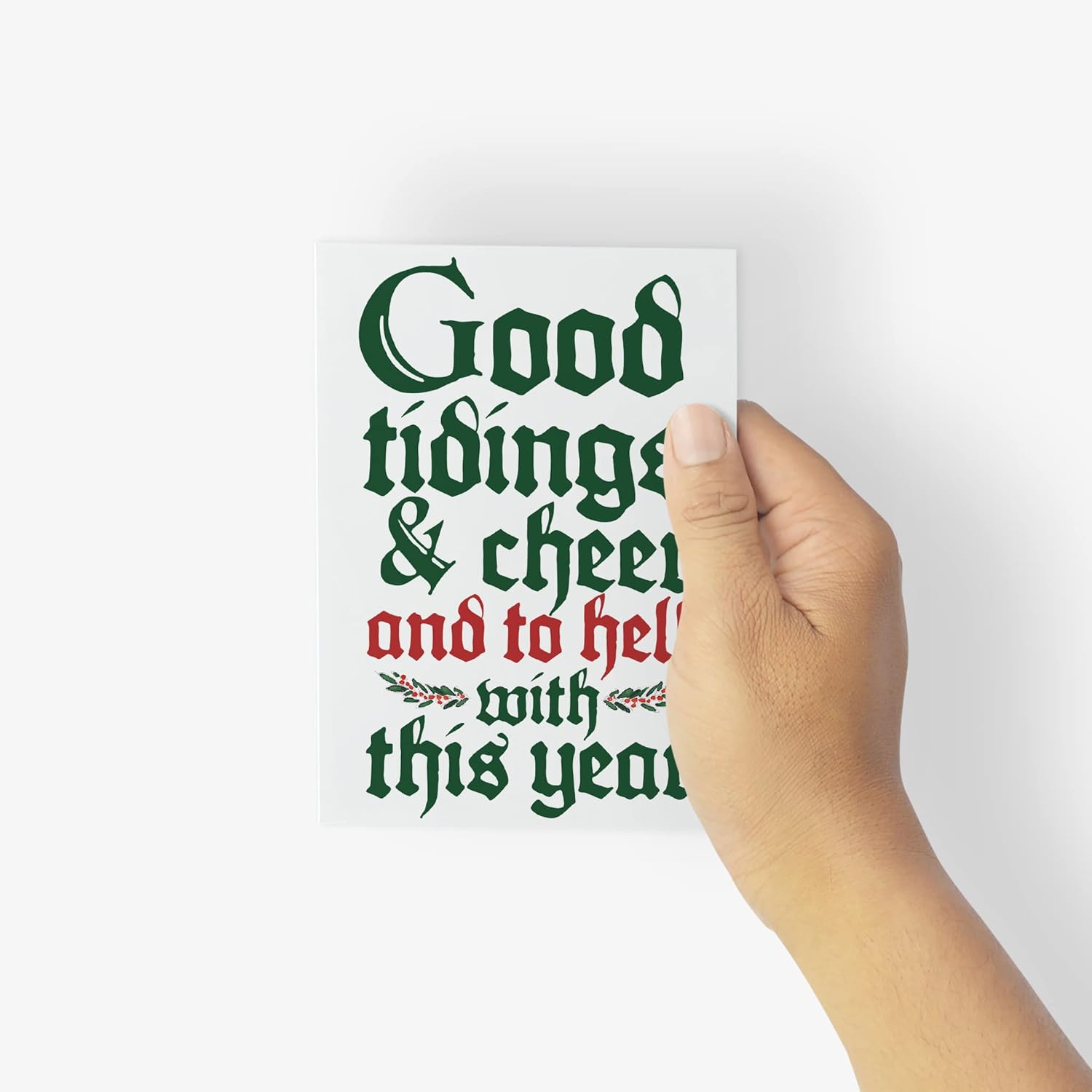 Ritzy Rose 24 Adult Variety Pack of Christmas Cards in 12 Hilarious Designs + Envelopes