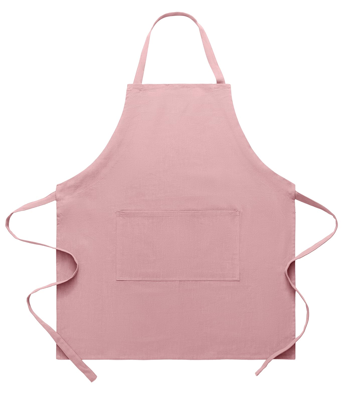 Tobyan Cotton Linen Apron for Women - Adjustable Casual Apron with Pocktes, Great for Florist, Coffee House and Kitchen