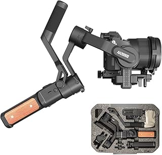 AK2000S Gimbal DSLR Camera Stabilizer 3-Axis Video Estabilizador for Sony a6300 a6400 a6500 a6100 a6600 Canon EOS 80D M50 EOS 90D Panasonic GH5S Fujifilm X-T3 X-T4 X-T200 Nikon Z7 Z6(Advanced Version)