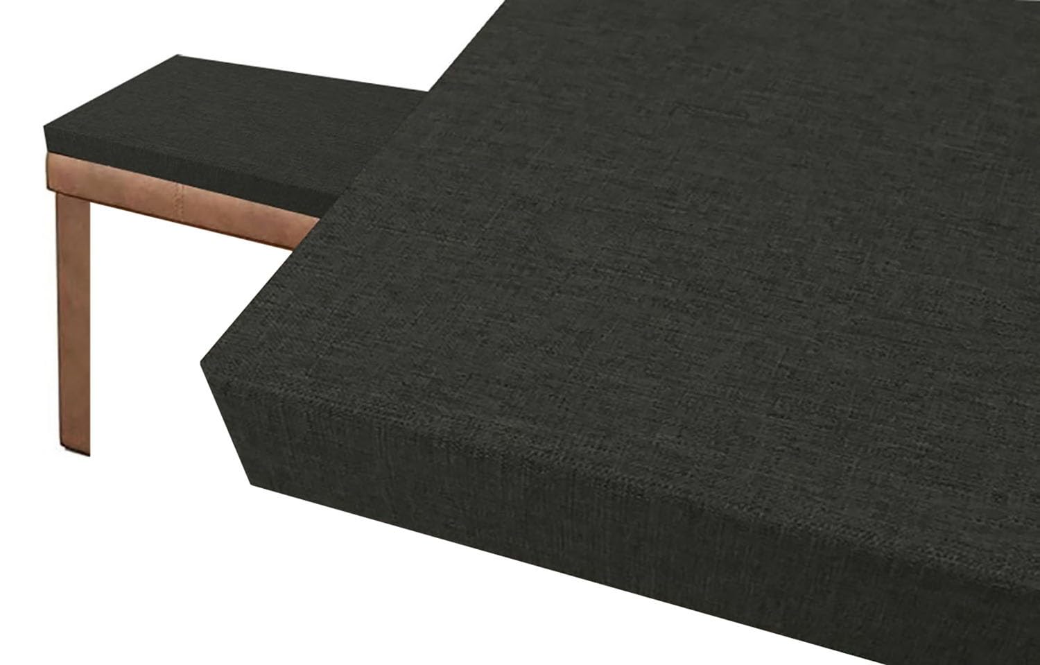 Coussin de 5 cm pour banc de jardin noir 25x220 cm pour terrasse moderne