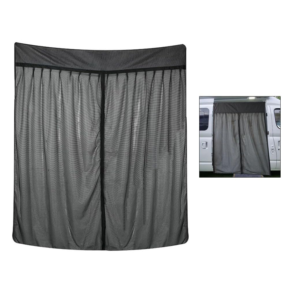Cortinas de malla transpirable para puerta de caravana con tela Oxford 420D
