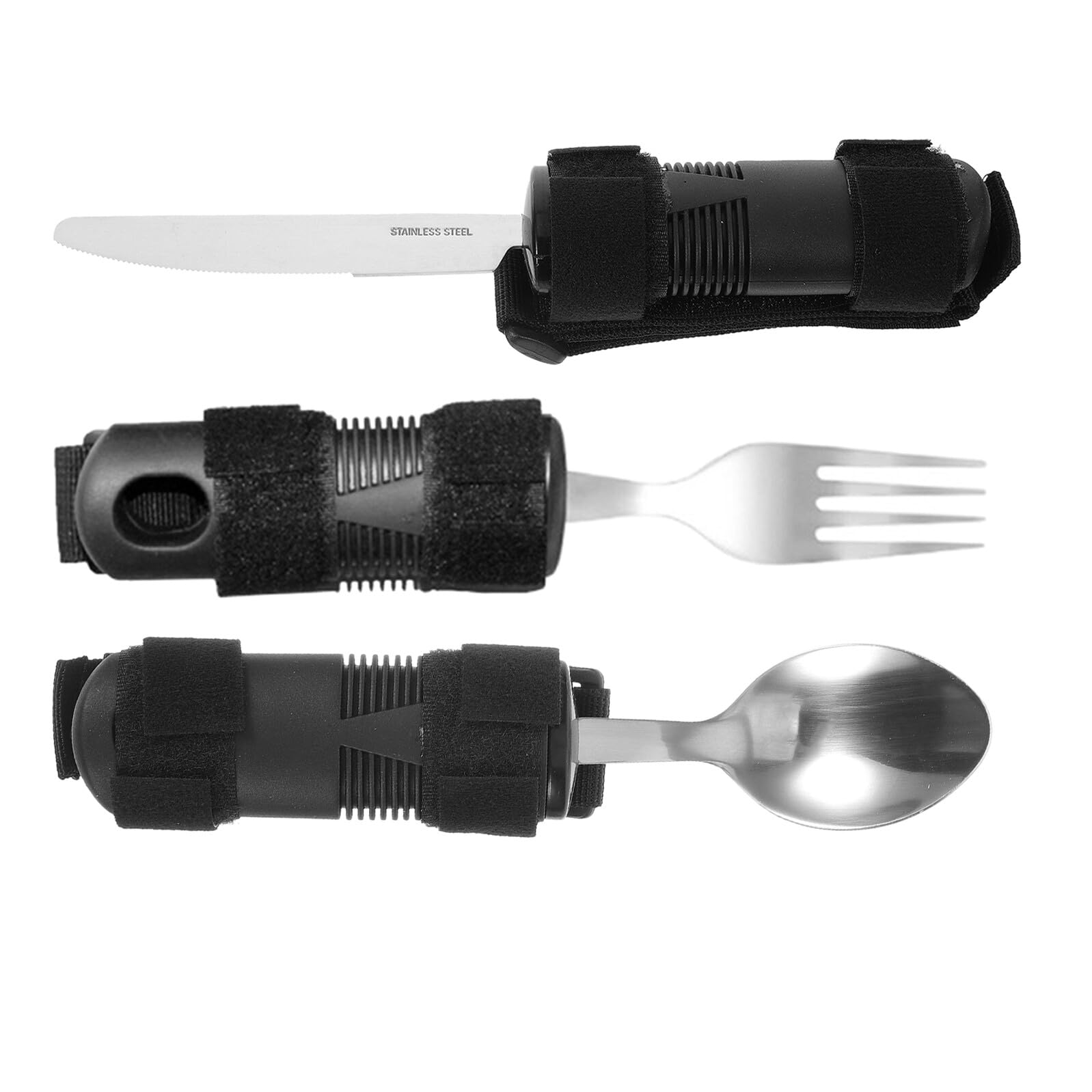 YARNOW Vajilla de Alimentación Antivibración Utensilios Ergonómicos para Personas Mayores Juego de Cubiertos Adaptables Vida Diaria y Recuperación de Accidentes Cerebrovasculares