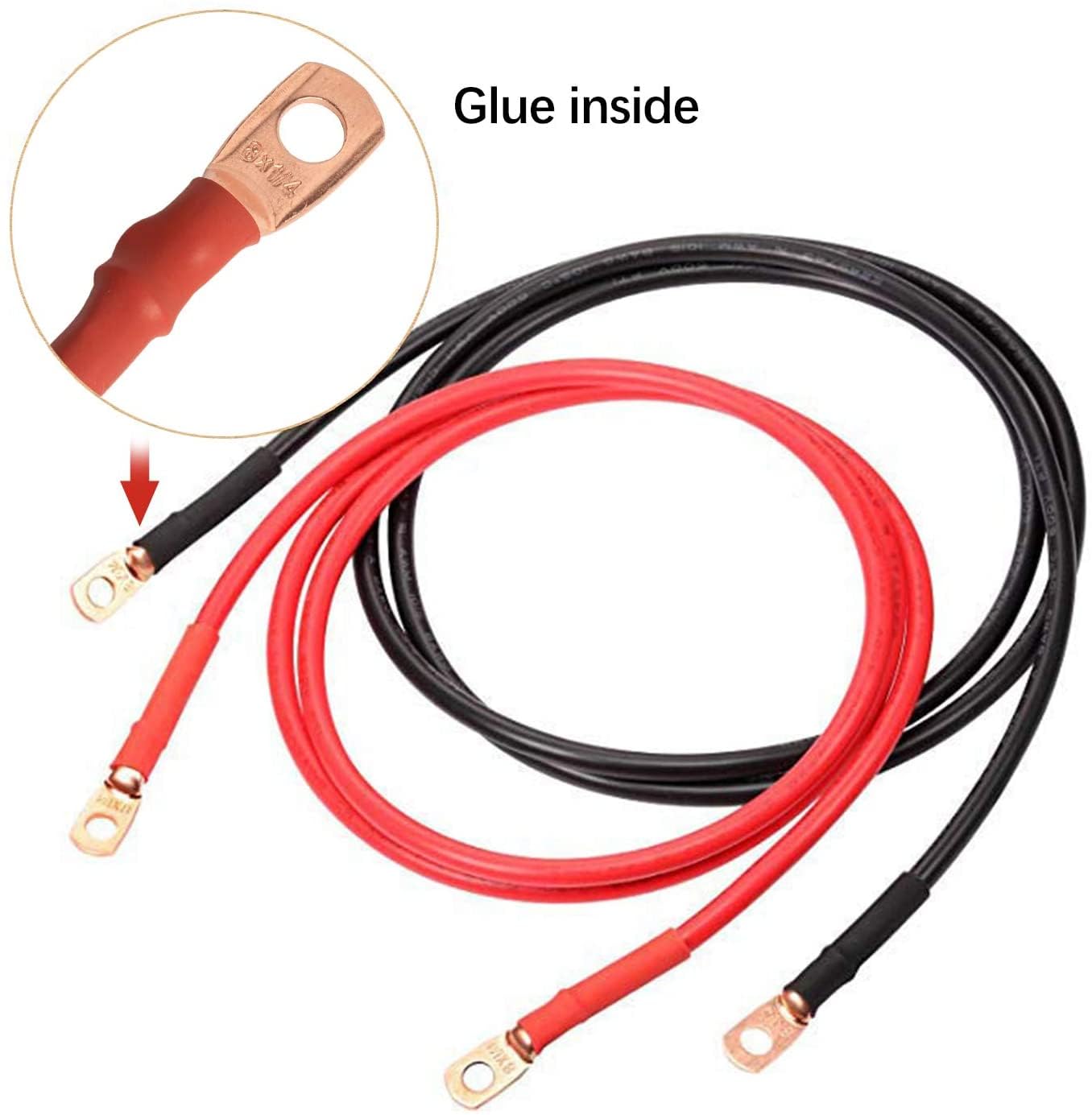 Lot de 40 connecteurs de câble SC en cuivre étamé avec tube thermorétractable
