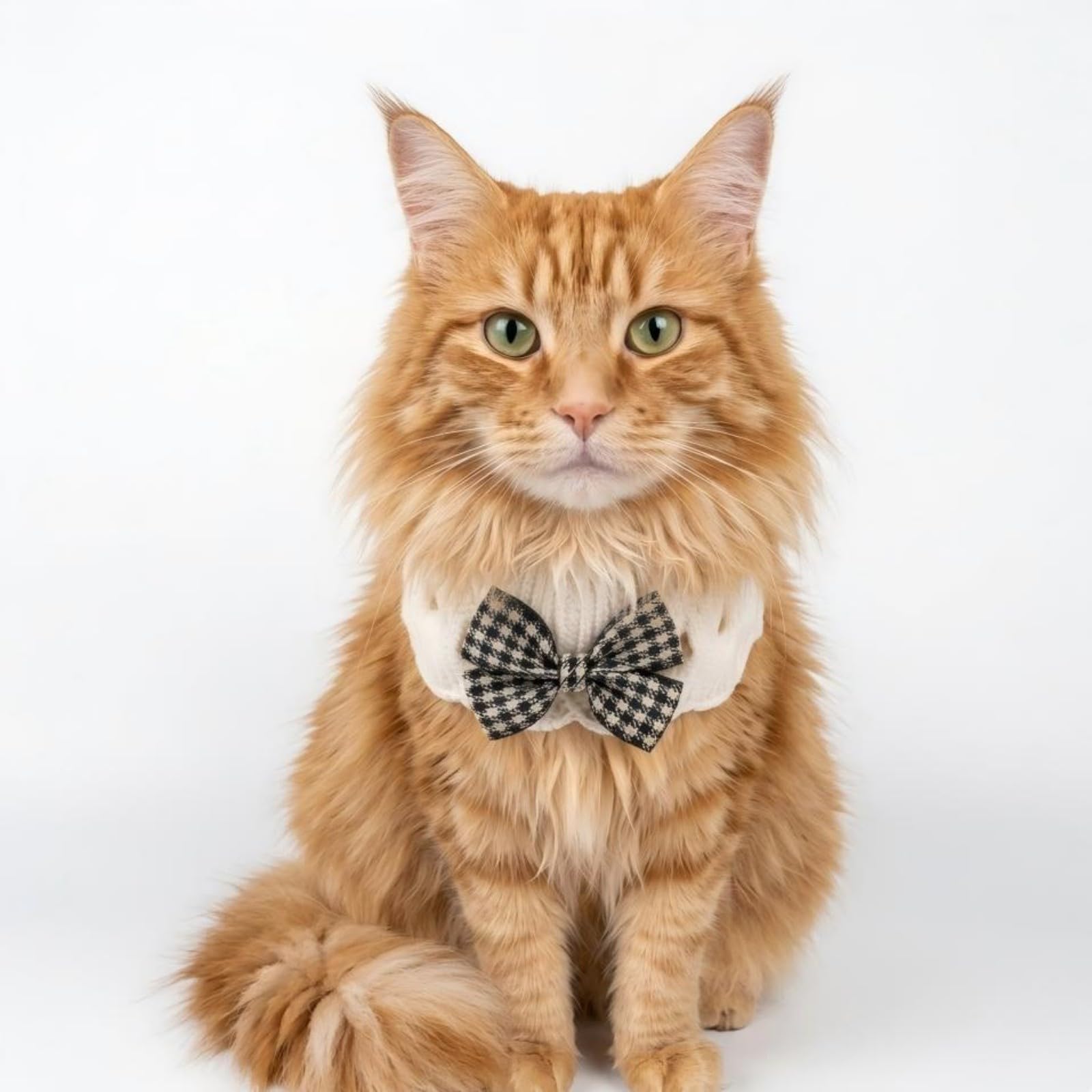 Bandana de punto para cachorros y gatos pequeños con bufanda ajustable