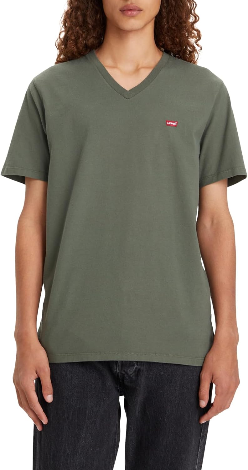 Levi's T-Shirt Homme Original Housemark Col V: Confort et Style en Coton Thyme