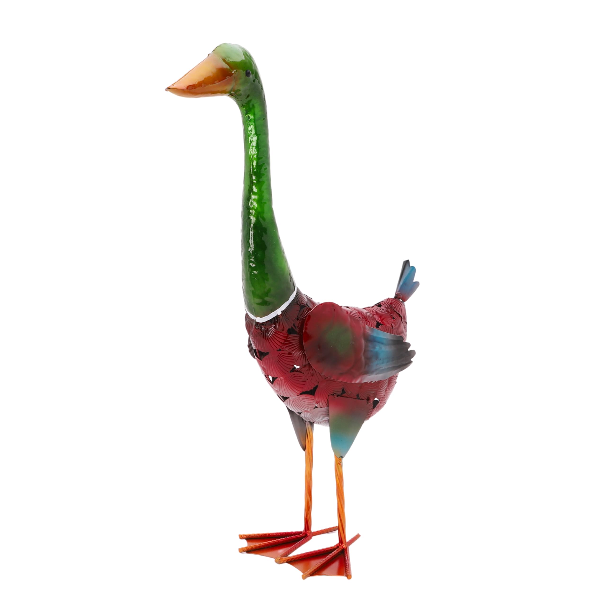 Christmas Concepts Green Christmas Concepts® 58Cm (23'') Standing Metal Duck Sculpture- Garden Decorations - Indoor/Outdoor