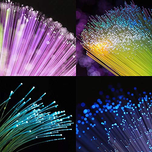 CHINLY Bluetooth Twinkle 10W RGBW APP/Remote LED Fiber Optic Star Ceiling Lights Kit 200pcs 0.75mm 6.5ft Optical Fiber+5 Crystals - Thumbnail 5