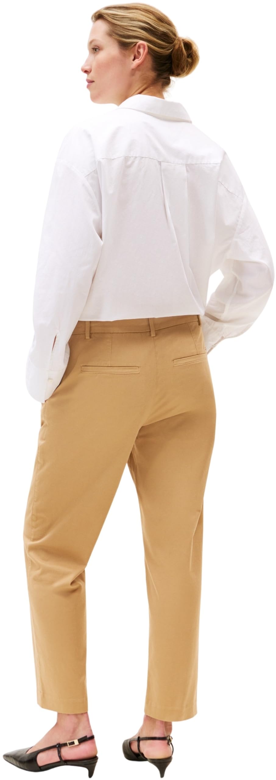 Tommy Hilfiger Pantalón Chino Mujer Stretch Straight Slim Fit
