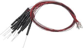 PATIKIL 3V - 6V 5mm LED Light Emitting Diodes, 25 Pack Pre Wired Mini LED Lights Bulb Light-emitting Lamp For RC DIY Indicator Lighting Decoration, 5 Color - View #8