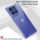 TheGiftKart Shockproof Crystal Clear Back Cover Case for Motorola Moto Edge 60 Stylus 5G | 360° Protection | Hard Clear Back Cover for Moto Edge 60 Stylus (PC & TPU, Transparent) gallery image