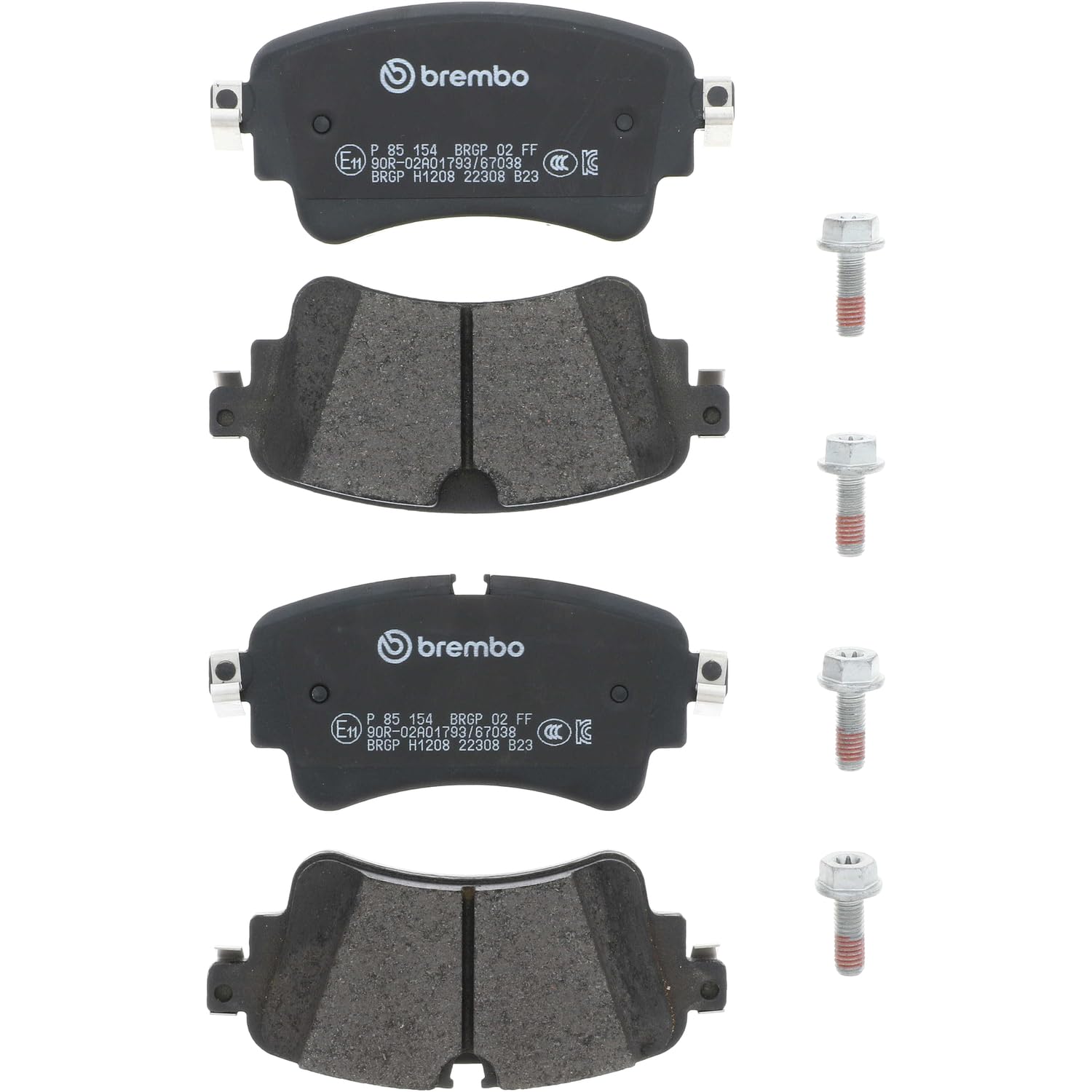Brake Pads Set fits AUDI A4 Allroad B9 2.0 Rear 2016 on Brembo 4M0698451BD New