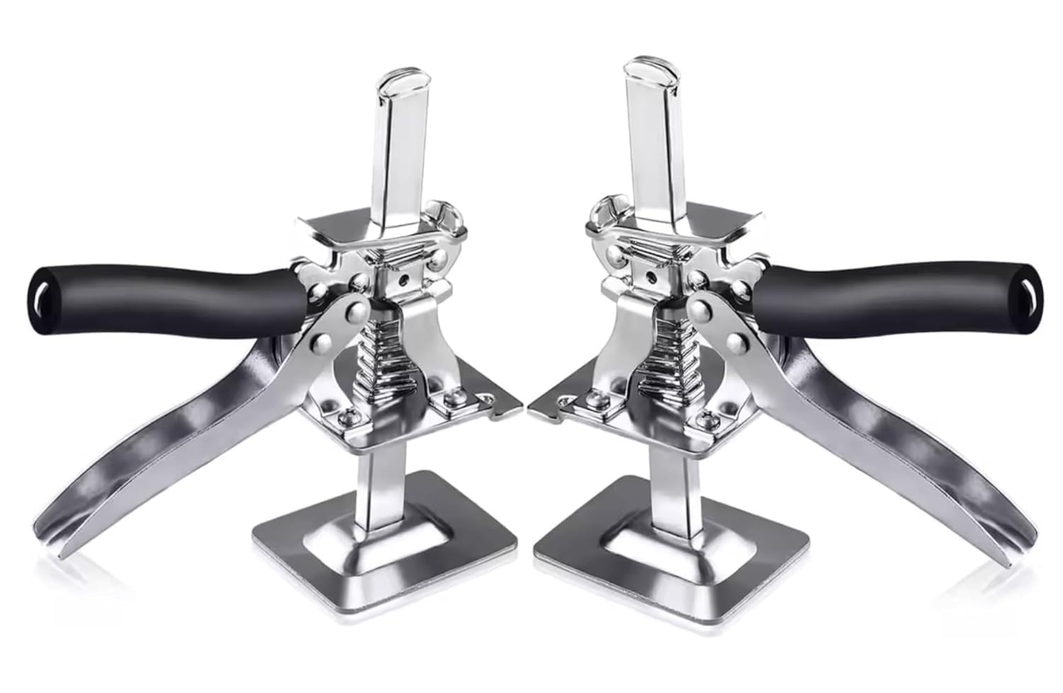 Nalmie Tile Height Adjuster, Tile Lifting Adjuster, Labour-Saving Arm Jack, Cabinet Board Lifter, Wall Tile Levelling Lifter, Tile Lifter Hand Jack Tool, Tiling Elevating Construction Tool, Set of 2