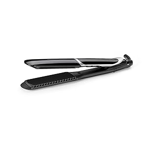 BaByliss Plancha de Pelo Smooth Pro Wide - Placas de cerámica para deslizamientos suaves, Placa ancha de 35 mm para cabello largo/grueso, Calentamiento rápido, 5 ajustes de Calor, Hasta 235°C, ST397E