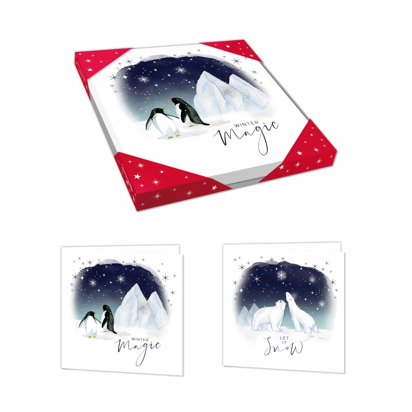 Hallmark Winter Scene Christmas Cards