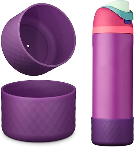 Miniatura 8 de YOUCOX Silicone Boot for Owala Water Bottle 24 oz 32 oz 40 oz, 2PCS Anti-Slip Protective Sleeve for FreeSipTwistFlip Water Bottles, BPA Free,