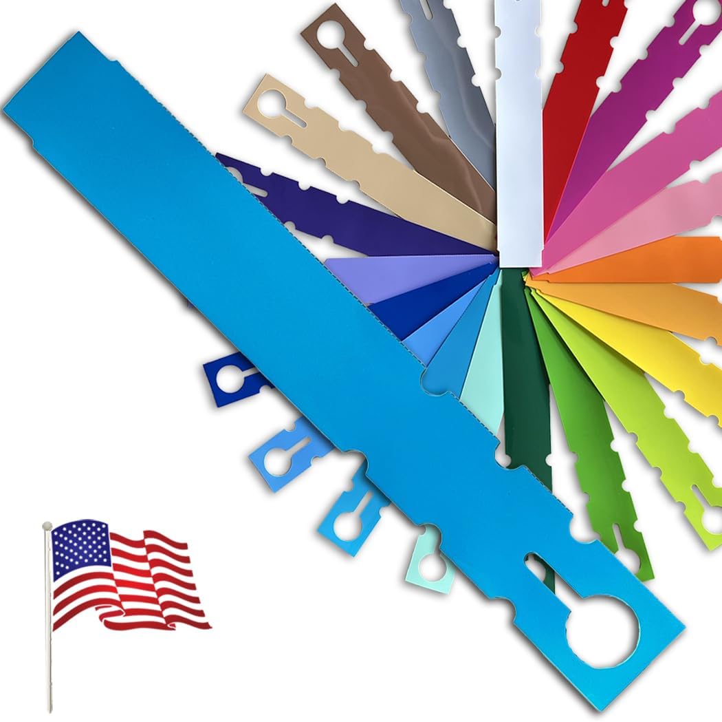 7" x 1" Turquoise - 2,000 Pcs - Plastic Plant Tags and Labels - Wrap Around Thermal Plastic - Nursery Garden Tree Labels | Made in The USA |