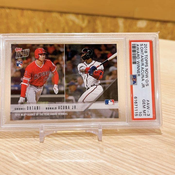 Amazon.co.jp: 大谷翔平アクーニャjr TOPPS 2018 新人王 ルーキー PSA 