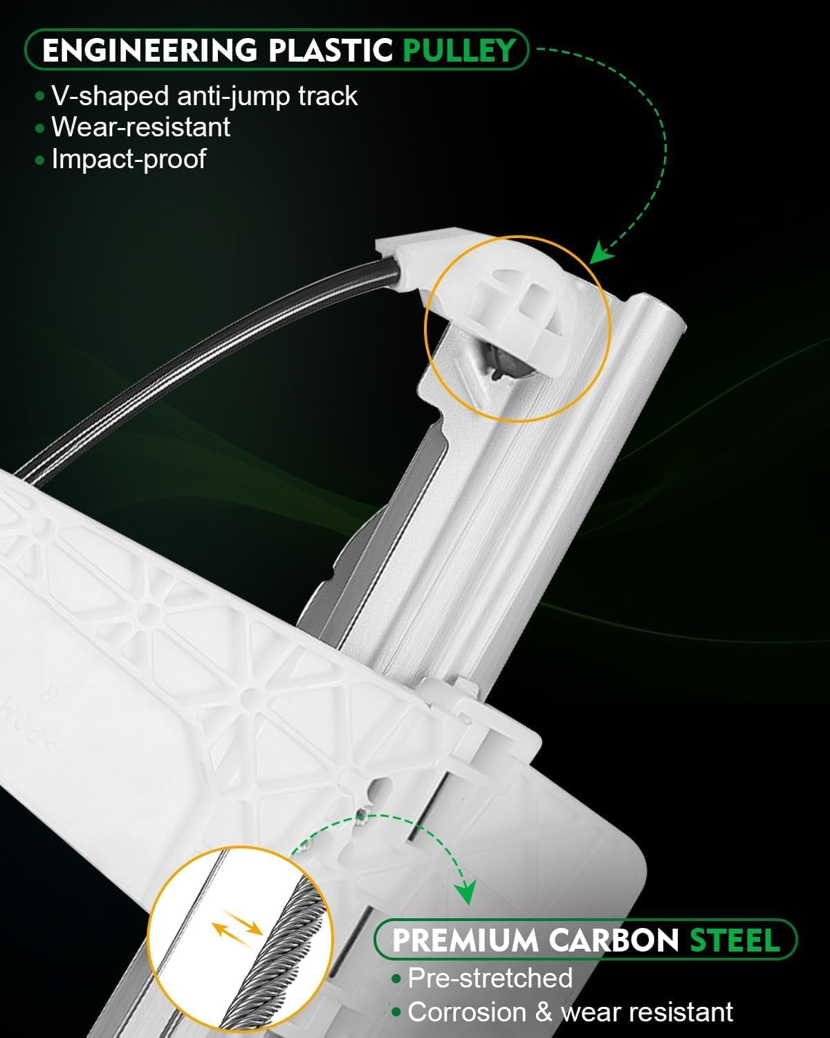 741-557 Front Right Passenger Side Power Window Regulator with Motor for:-Jeep Grand Cherokee 2000 2001 2002 2003 2004, Cherokee 2000, with 2 Pins OE# 741557 55363286AA 55363286AB