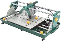 Grizzly Industrial T28360 7-Inch Overhead Wet Tile Saw - 18" Cuts, 1-1/4" Thick, Quiet 1HP Motor for DIY Tile Projects