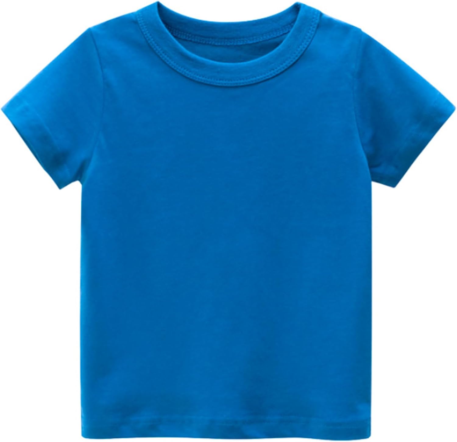 4-Pack Toddler Boys T-Shirts Solid Color Short Sleeve Tees Summer Crewneck Tops - Image 5