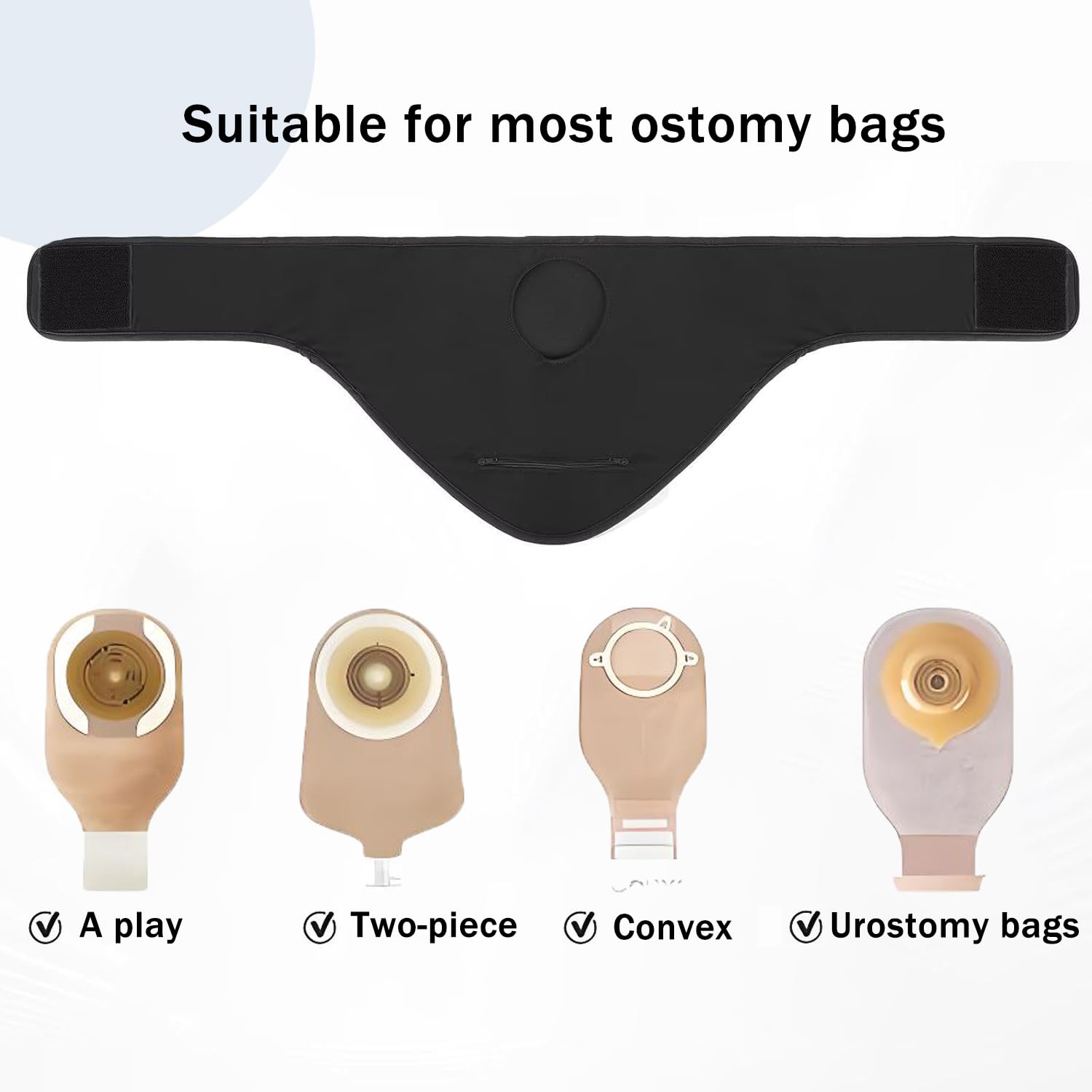 Cintura per stomia da uomo e donna, regolabile, per stomia e colostomia, cinture invisibili, cintura per la cura dell'ileostomia addominale, per sport, nuoto e attività all'aperto