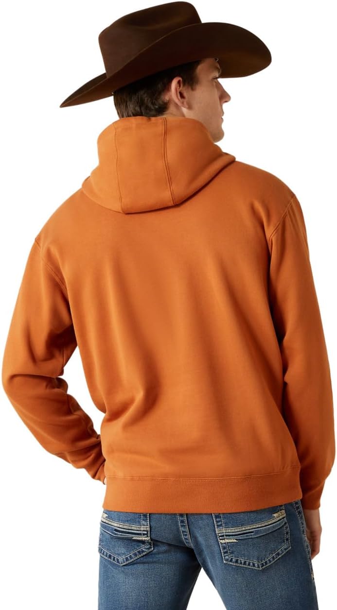 ARIAT mens Ariat Stitch Shield Logo Hoodie - Image 2