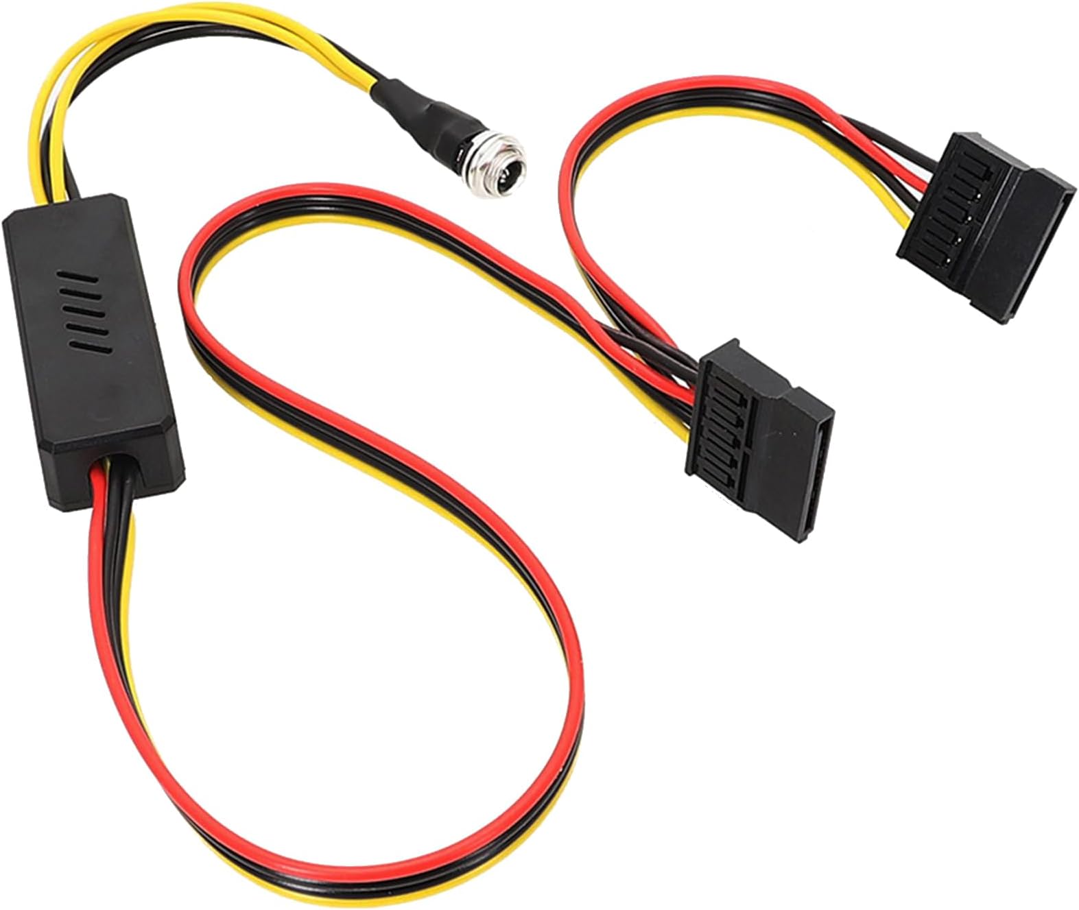 DC5.5x2.5 Male Power Cable 12V5A 15pin to DC5525 Connector Perfect for Computer Hard Drive Power Computer