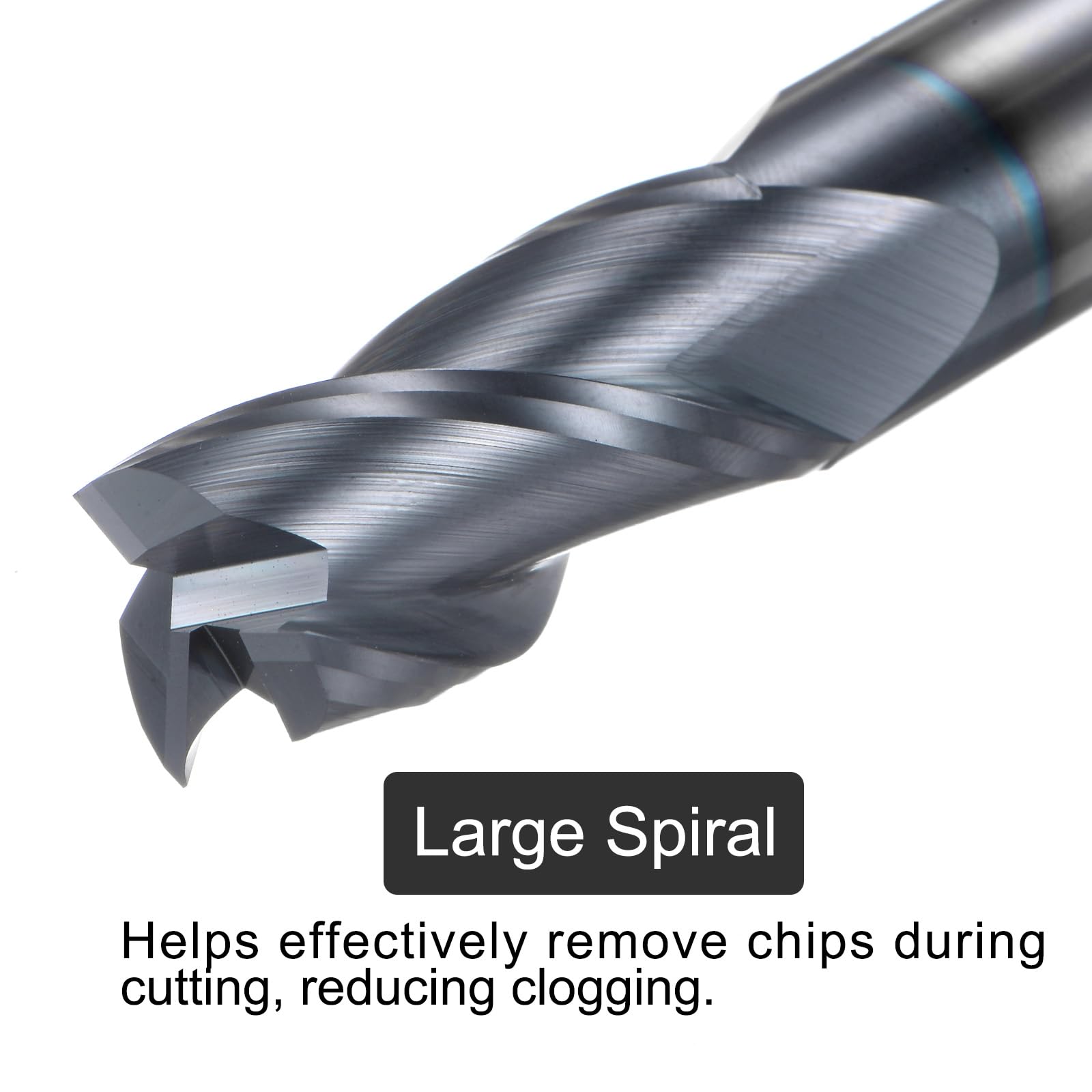 IN Carburo 6mm Estremità Fresa Cutter 6 Flauti Merit Tialn - Foto 9