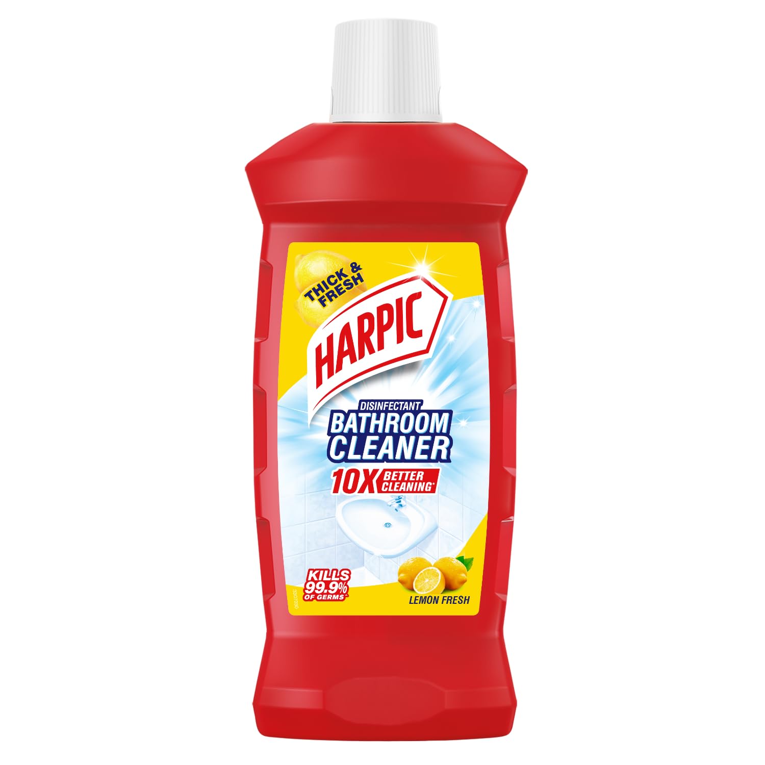 Harpic Bathroom Cleaner Liquid, Lemon - 1 Litre | New Thicker Bathroom Floor Cleaner | Red Harpic Bottle-picture-22