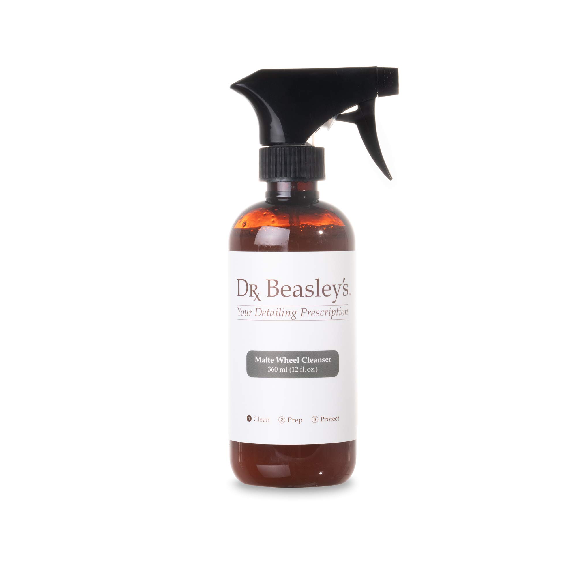 Dr. Beasley's Matte Wheel Cleanser 12 fl oz - Restores Matte, Satin Powder Coated Finish to Original Look, Removes Brake Dust, Road Grime, No Fillers or Residue, Safe pH Balanced