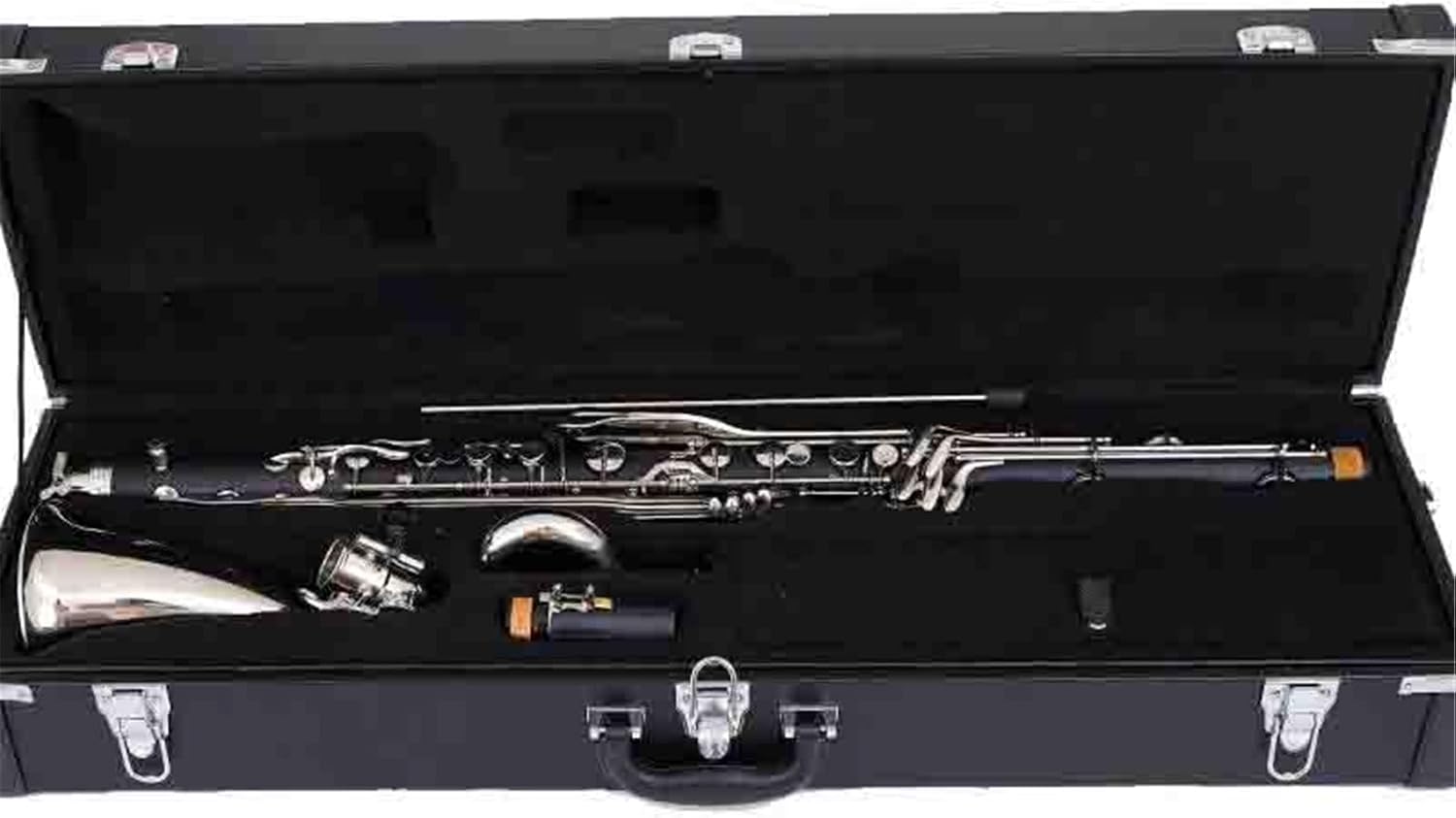 Bass Clarinet Professional Woodwind Instrument Clarinet Instrument(Ebony lowC)