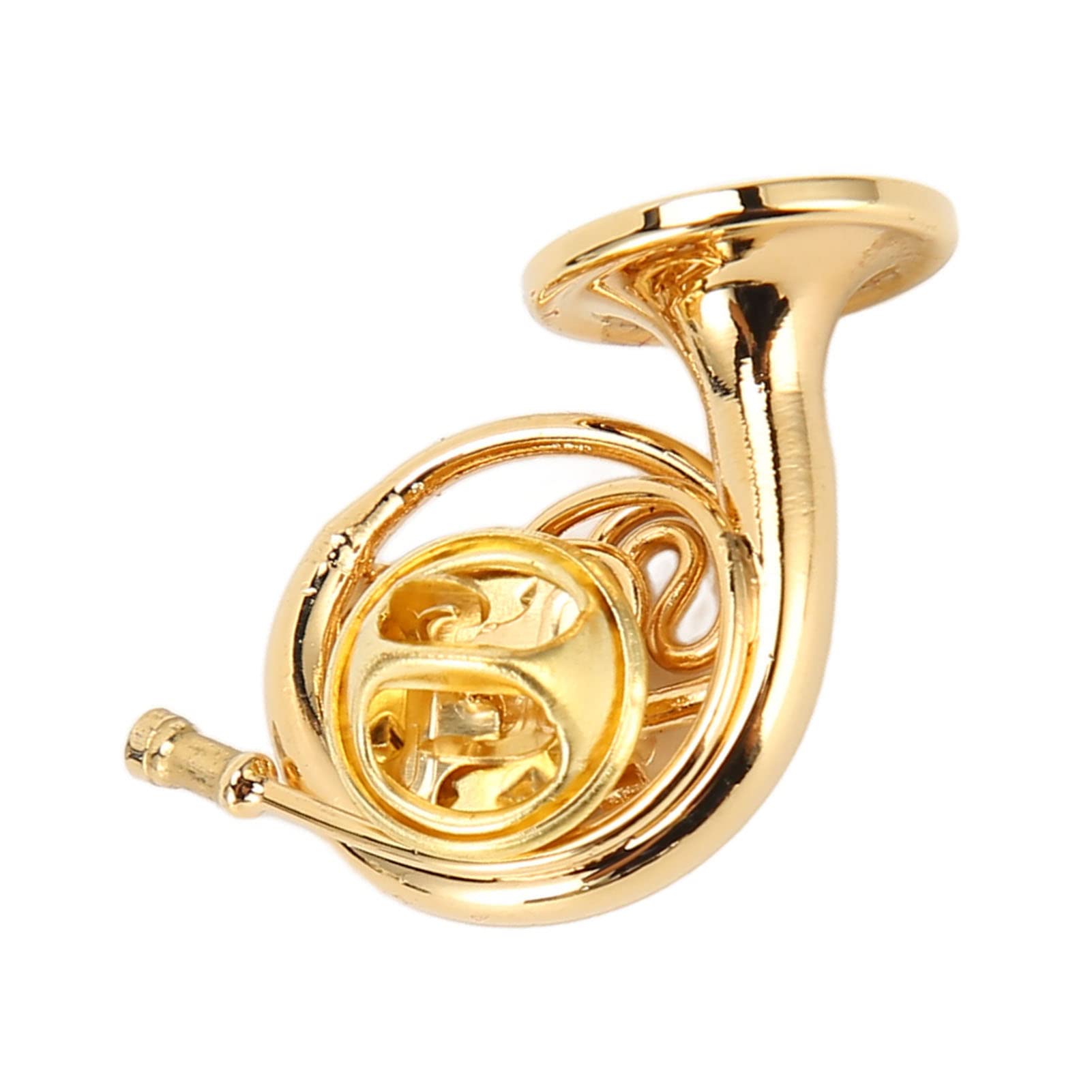 Miniature French Horn, Exquisite Miniature French Horn Model with Storage Box for Music Festival Decoration, Party Decoration, Gifts And So On