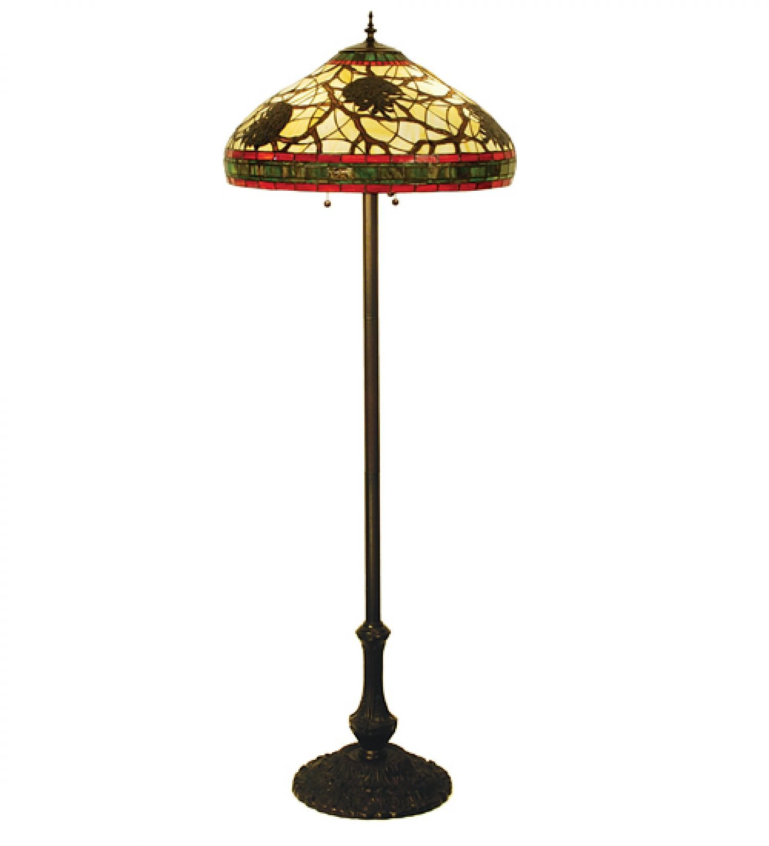 StarSun Depot 61 H Pinecone Floor Lamp Dry