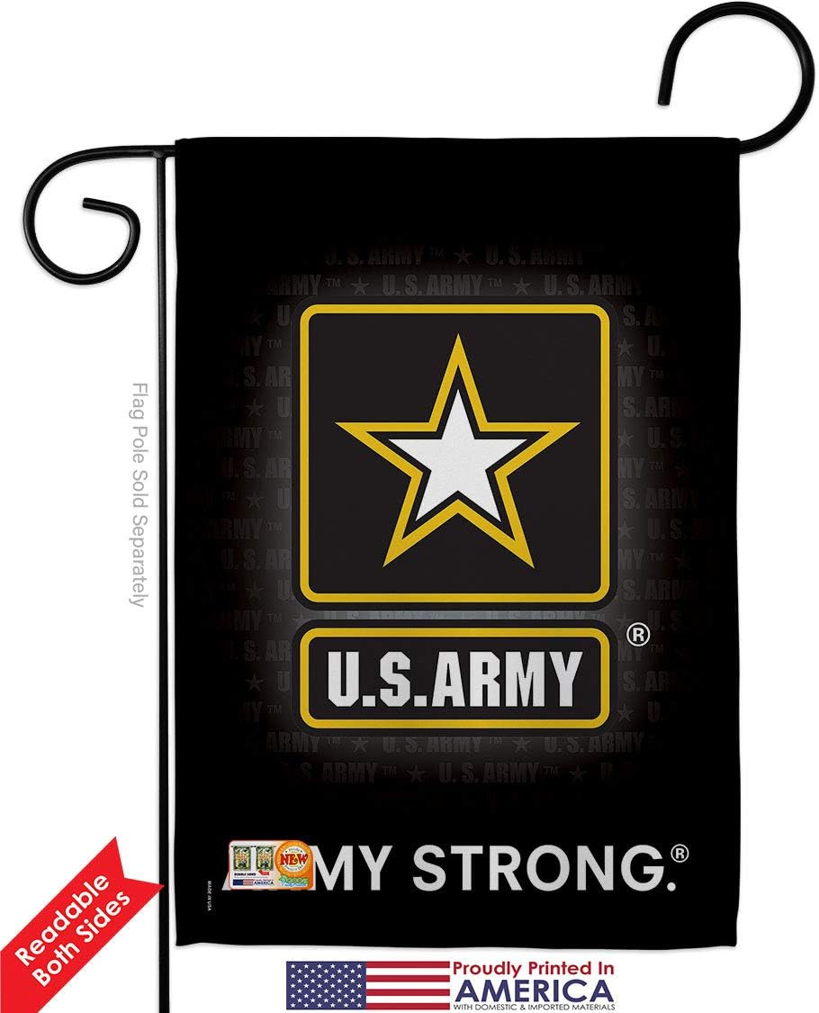 US Army Garden Flags Pack Armed Forces Rangers United State American Military Veteran Retire Official Support Our Troops Small Decorative Gift Yard House Banner Double-Sided Made In USA 13 X 18.5