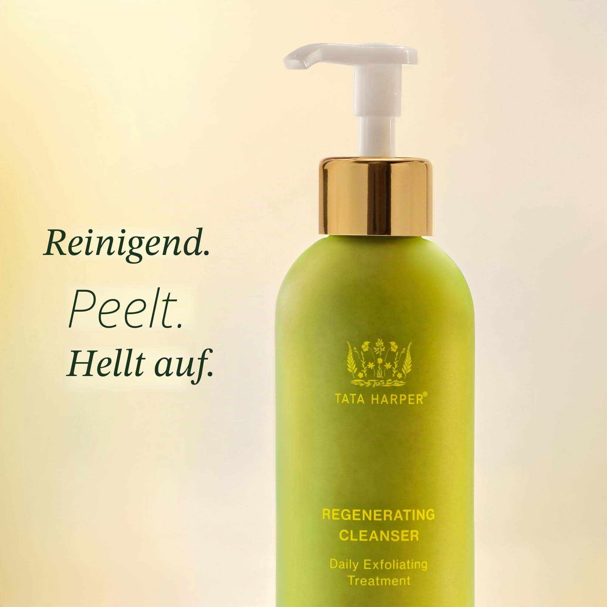 Tata Harper Regenerating Cleanser, Tägliches Peeling, entfernt Unreinheiten und Unschönheiten, für strahlende und glatte Haut, 125ml