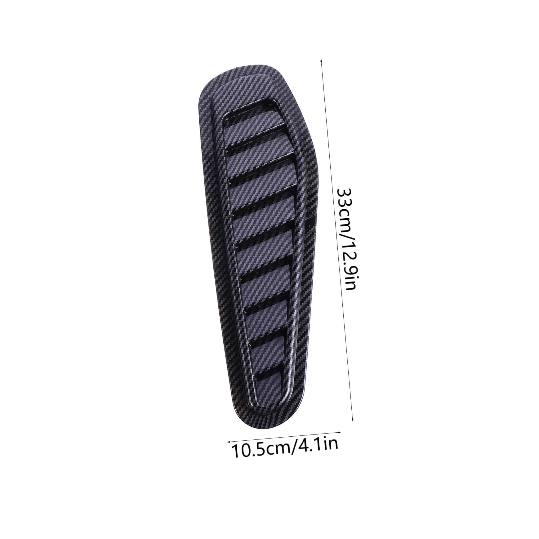 FOYTOKI 2Pcs Style Car Air Vent Decor Stickers Easy Installation Adhesive Car Hood Vent Trim for Enhanced Air Flow No Damage Fit Black