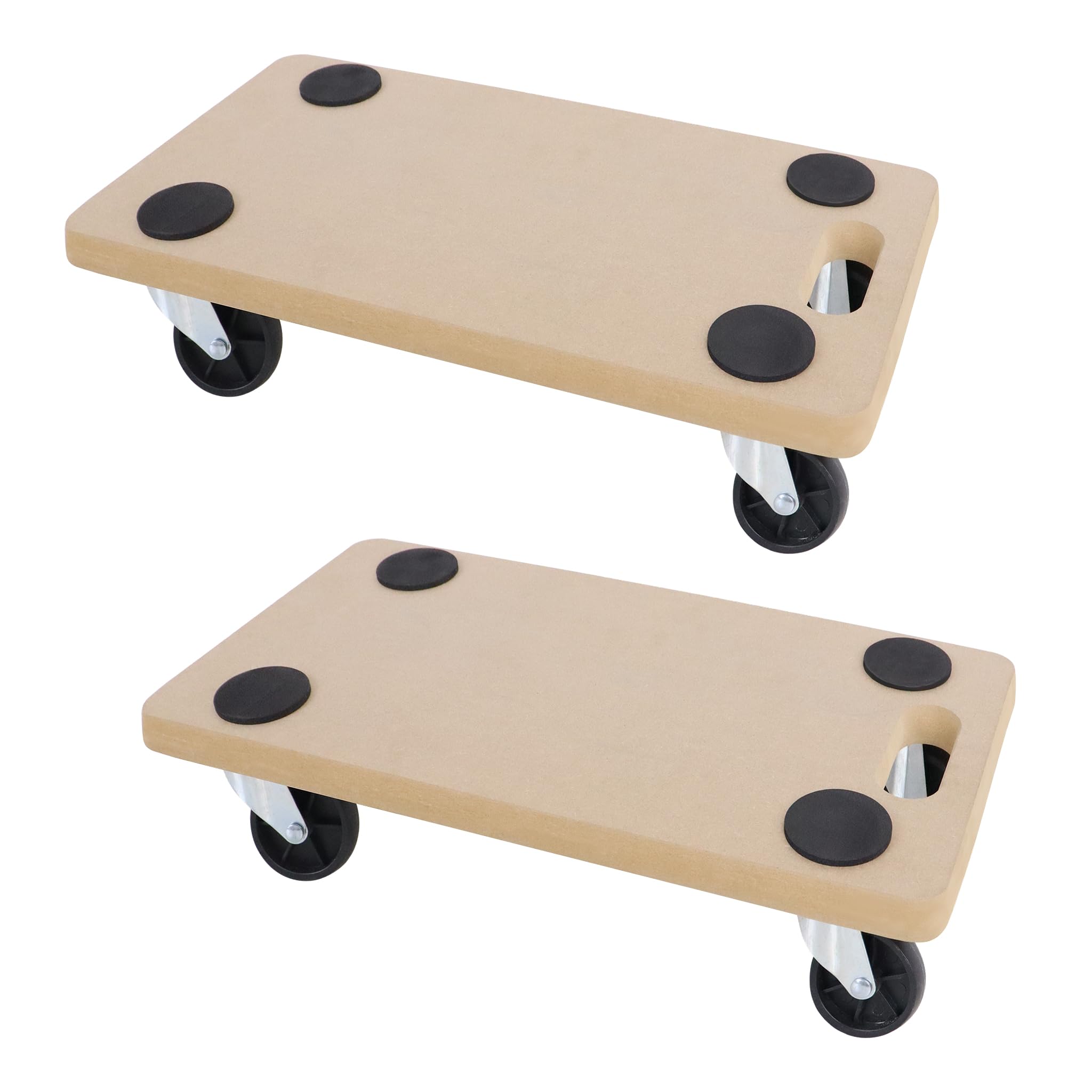 Carrello con tavole 2 pezzi con pattini in gomma, carrello per mobili con tavole max. 200 kg di portata