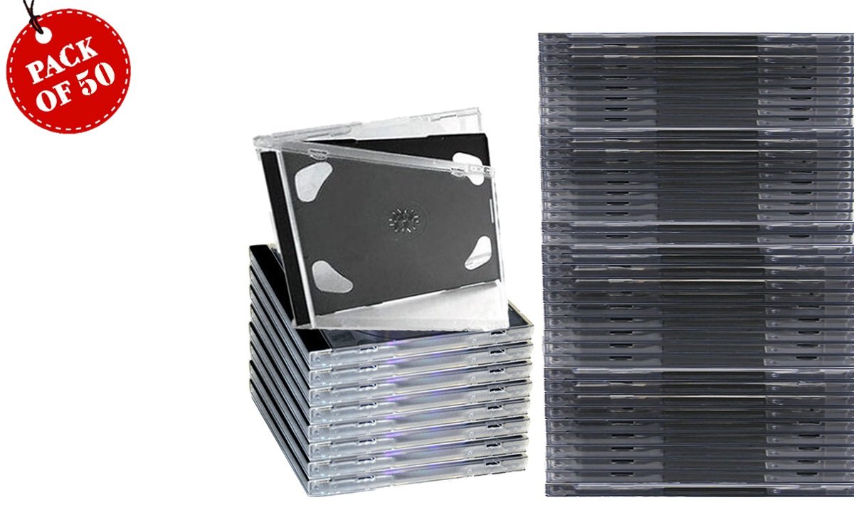 25 Custodie Doppie Per CD/DVD/Blu-ray - Con Vassoio Nero, Qualità Professionale - Foto 2