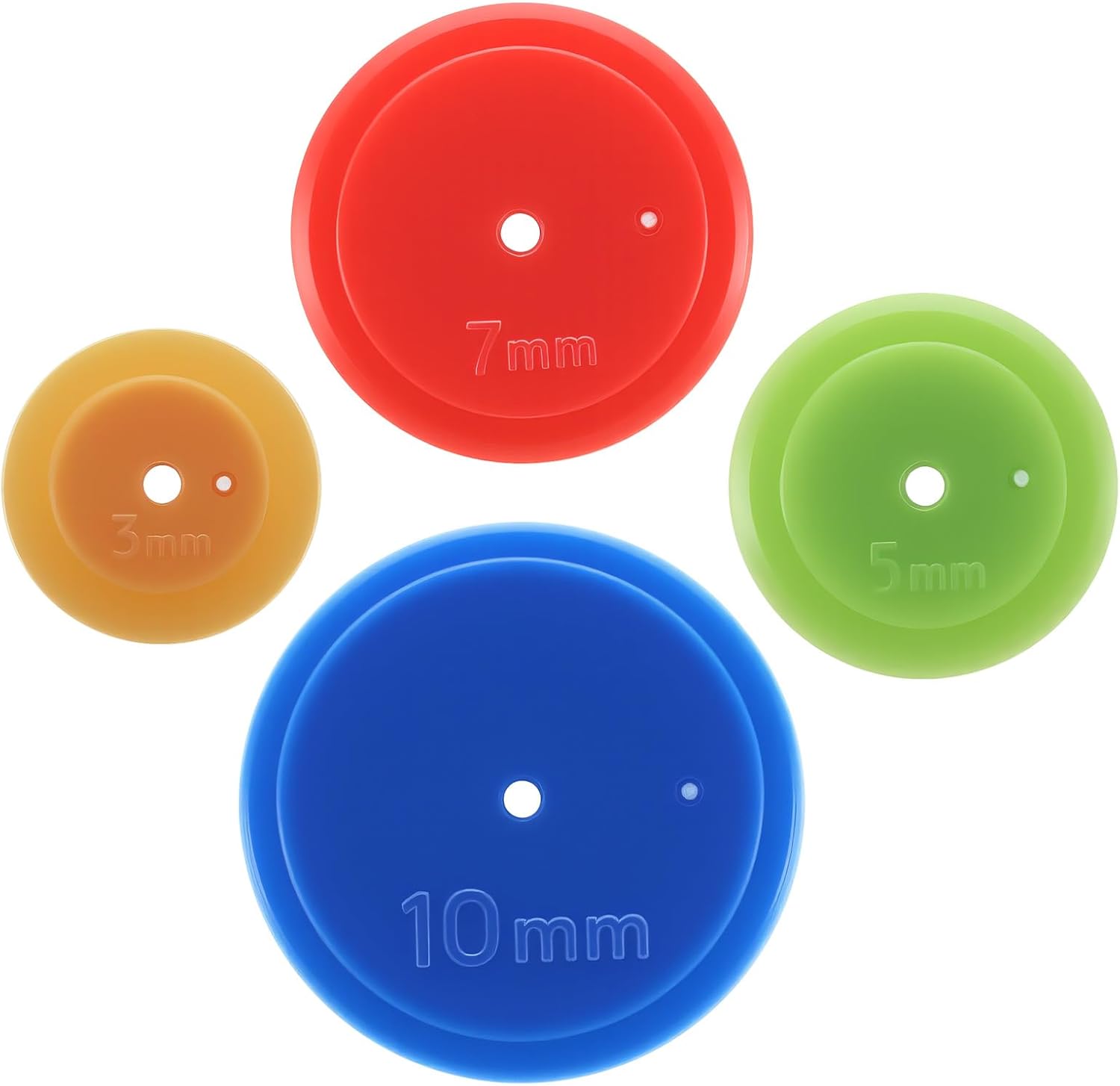 4Pcs Colorful Circle Sewing Tracing Wheel 4 Sizes Patchwork Tracing Wheel Sewing Tool Circle Seam Marker Tools Allowance Liner Guider Disc for Tailor Fabric, Scrapbooking, and Crafts