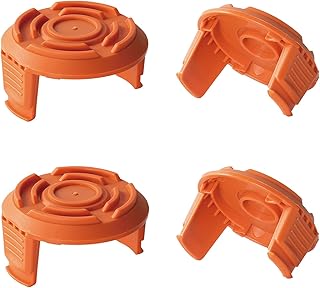 4PCS/Set Trimmer Replacement Spool Cap Covers, Replacement for Worx WG150 WG151 WG152 WG155 WG165 String Trimmers, Weed Eater Spool Cap for Worx Parts