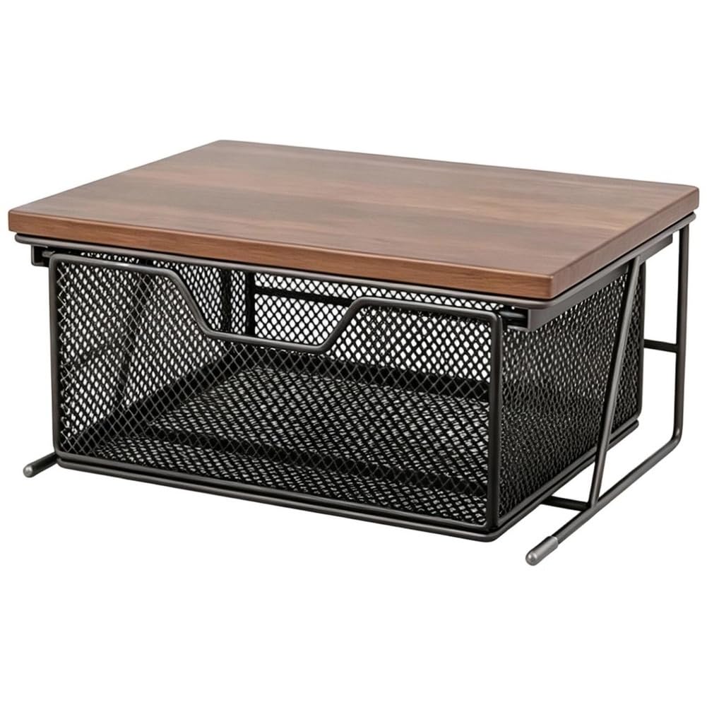 Aundhegrtt Countertop Drawer Basket Space-Saving Sliding Holder Rack Sliding Holder Rack for Coffee Pods Snacks Kitchen