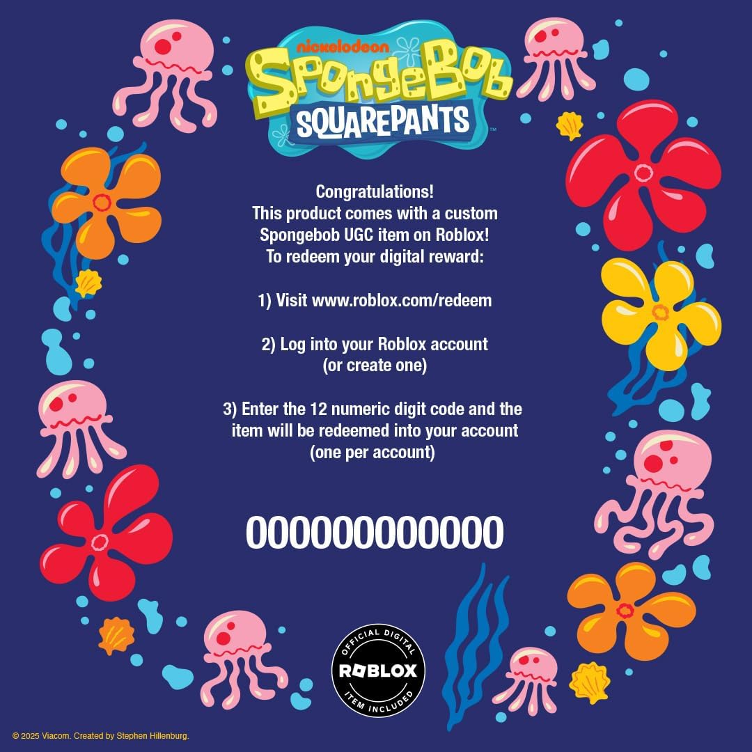 Spongebob Squarepants Movie Kids Full Size Bedding Set with Roblox UGC Reward Included – 7-Piece Super Soft Cozy Reversible Comforter & Sheet Set (Officially Licensed Product) by Franco - Image 3