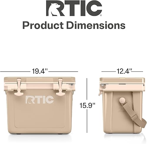 Miniatura 4 de RTIC Refrigerador duro ultraligero de 22 cuartos de galón con aislamiento portátil para bebidas, bebidas, playa, camping, picnic, pesca, barco,