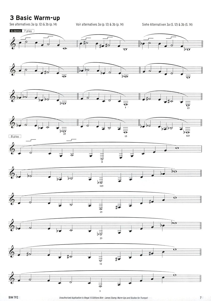 Warm-ups & Studies for Trumpet and Other Brass Instruments