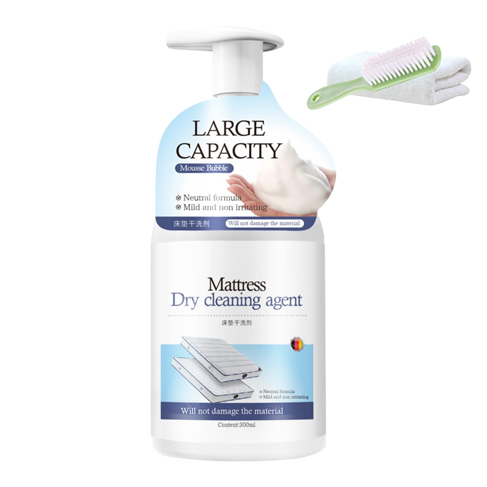Mattress Stain Remover - Interactive 300ml Stain Cleaner Spray Sofa Cleaning Spray for Carpet Mattress Couch Beds Sofa